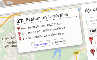 Fonctionnalités de Maps
