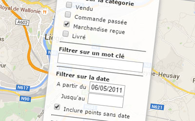 Fonctionnalités de Maps